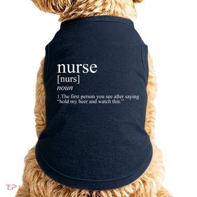 Funny Nurse Definition Doggie Tank