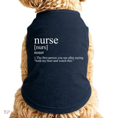 Funny Nurse Definition Doggie Tank