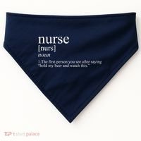 Funny Nurse Definition USA-Made Doggie Bandana thumb 0