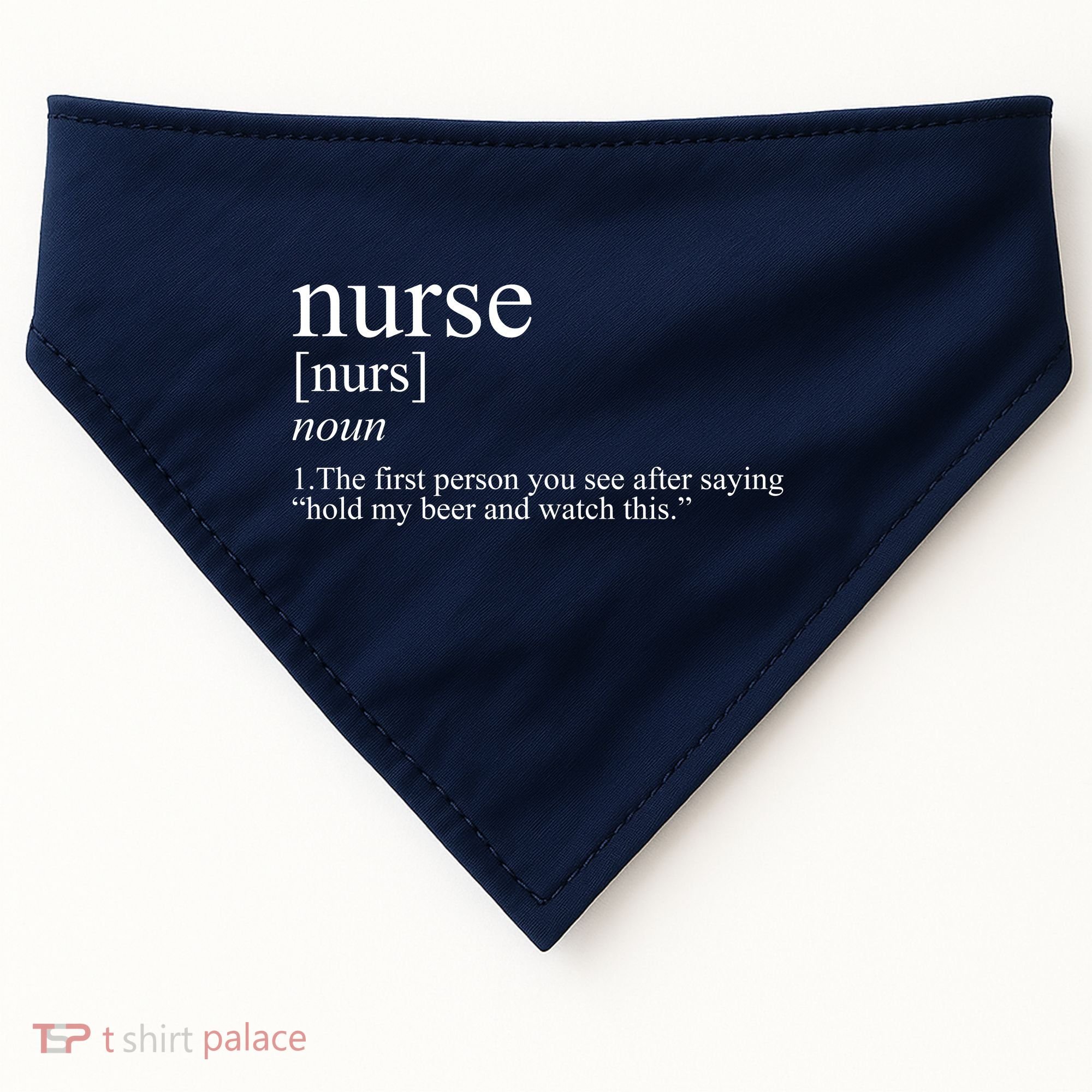 Funny Nurse Definition USA-Made Doggie Bandana
