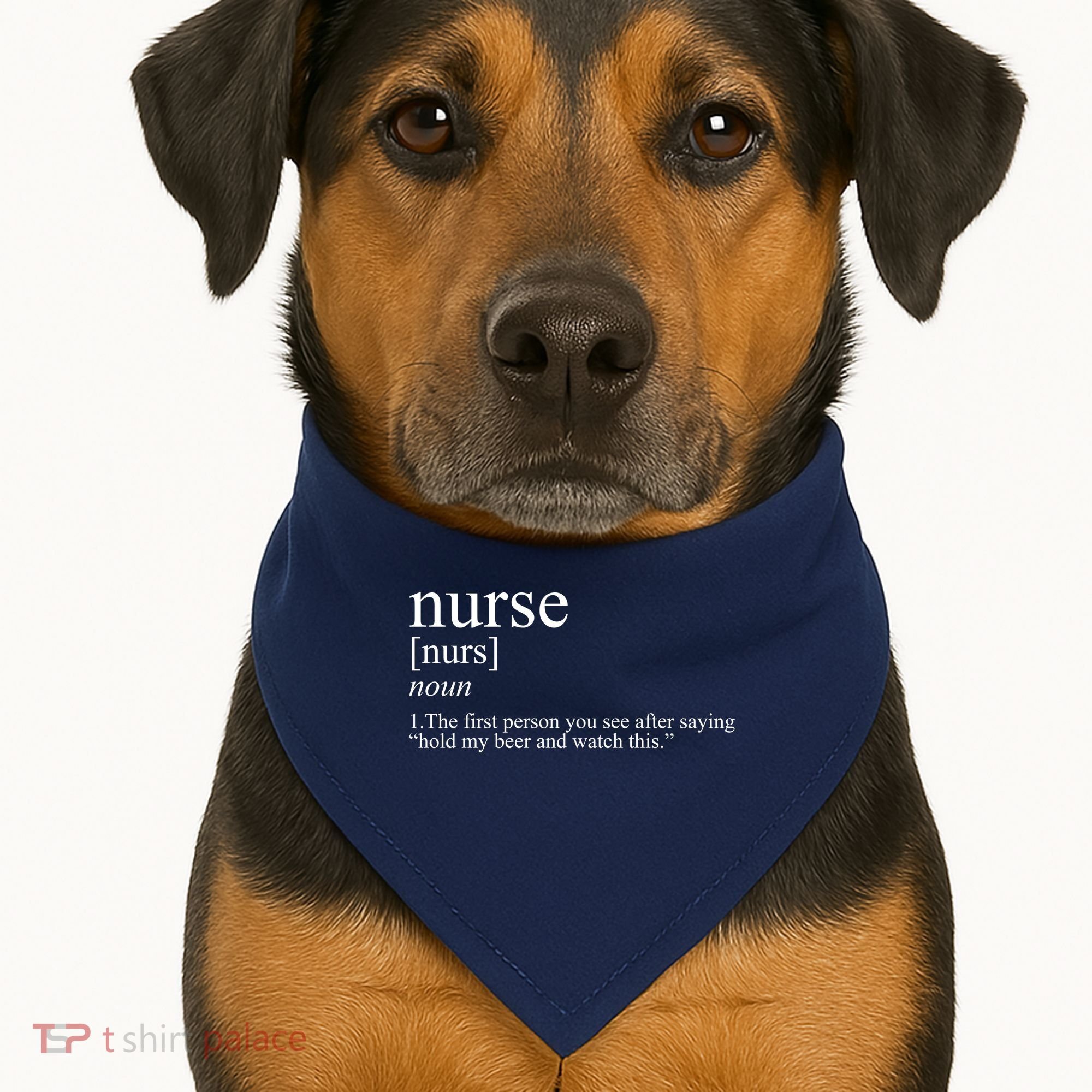 Funny Nurse Definition USA-Made Doggie Bandana