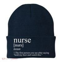 Funny Nurse Definition Beanie thumb 0