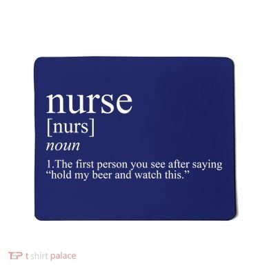 Funny Nurse Definition Mousepad