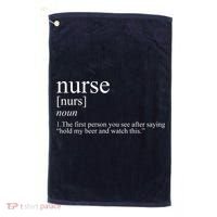 Funny Nurse Definition Golf Towel thumb 0