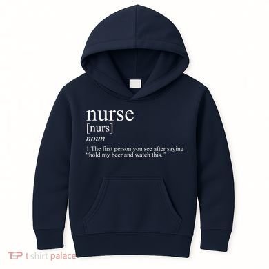 Funny Nurse Definition Kids Hoodie