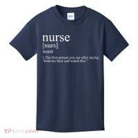 Funny Nurse Definition Kids T-Shirt thumb 0