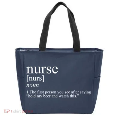 Funny Nurse Definition Tote Bag
