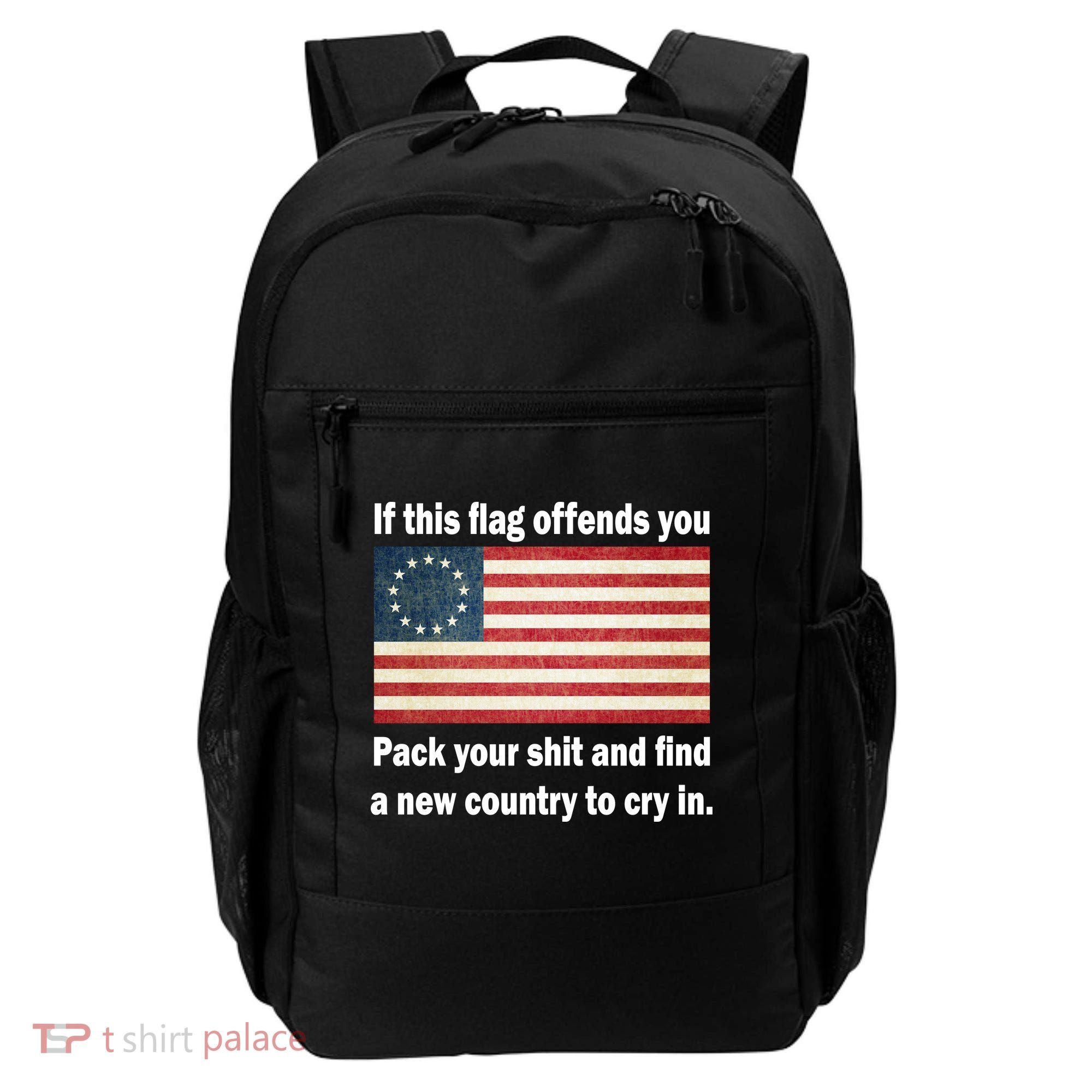 Funny Offensive Betsy Ross Flag Backpack