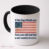 Funny Offensive Betsy Ross Flag Coffee Mug thumb 0