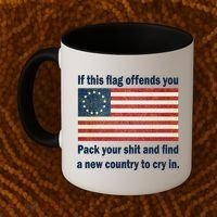 Funny Offensive Betsy Ross Flag Coffee Mug thumb 2