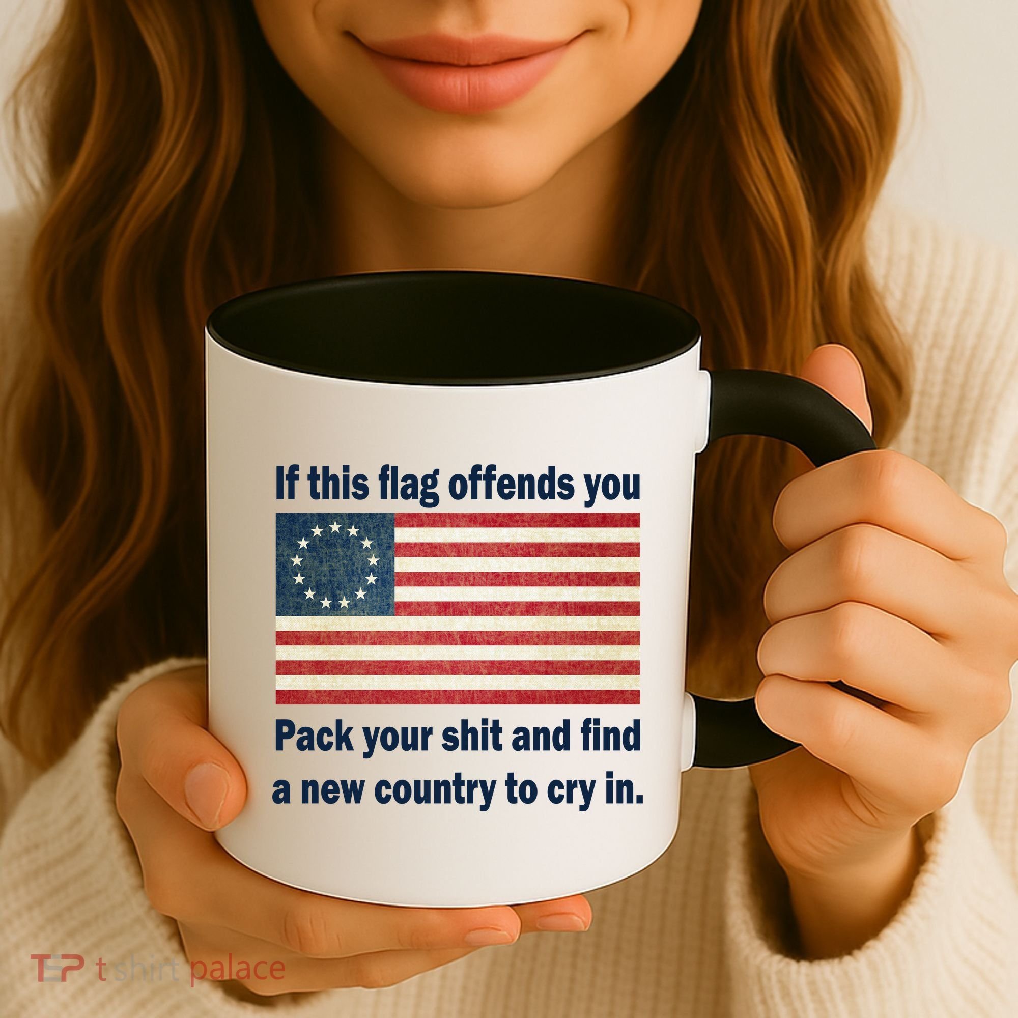 Funny Offensive Betsy Ross Flag Coffee Mug