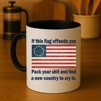 Funny Offensive Betsy Ross Flag Coffee Mug thumb 4
