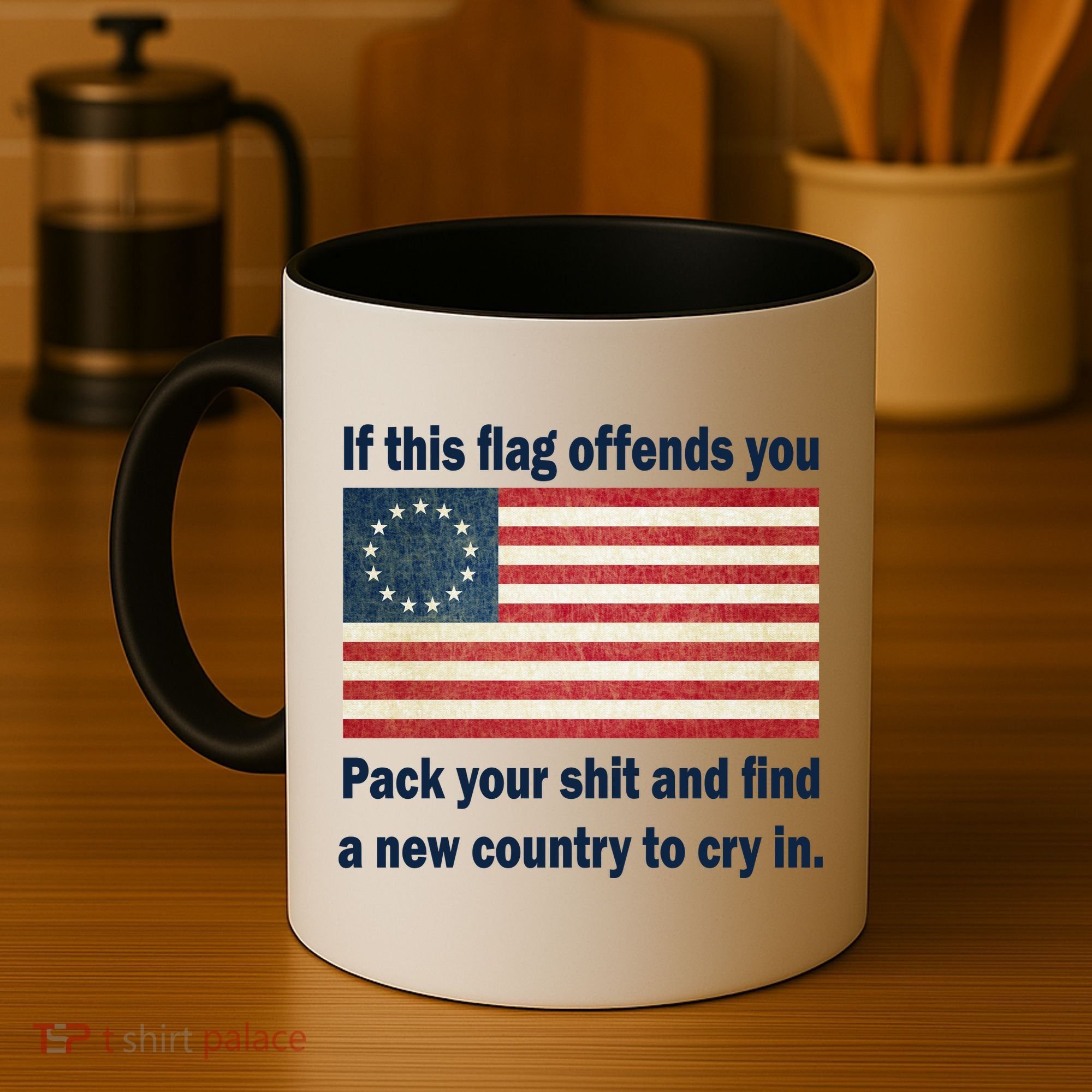 Funny Offensive Betsy Ross Flag Coffee Mug