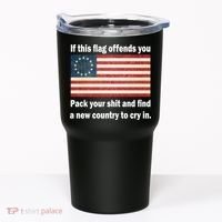 Funny Offensive Betsy Ross Flag Tumbler thumb 0