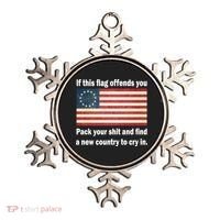 Funny Offensive Betsy Ross Flag Ornament thumb 0