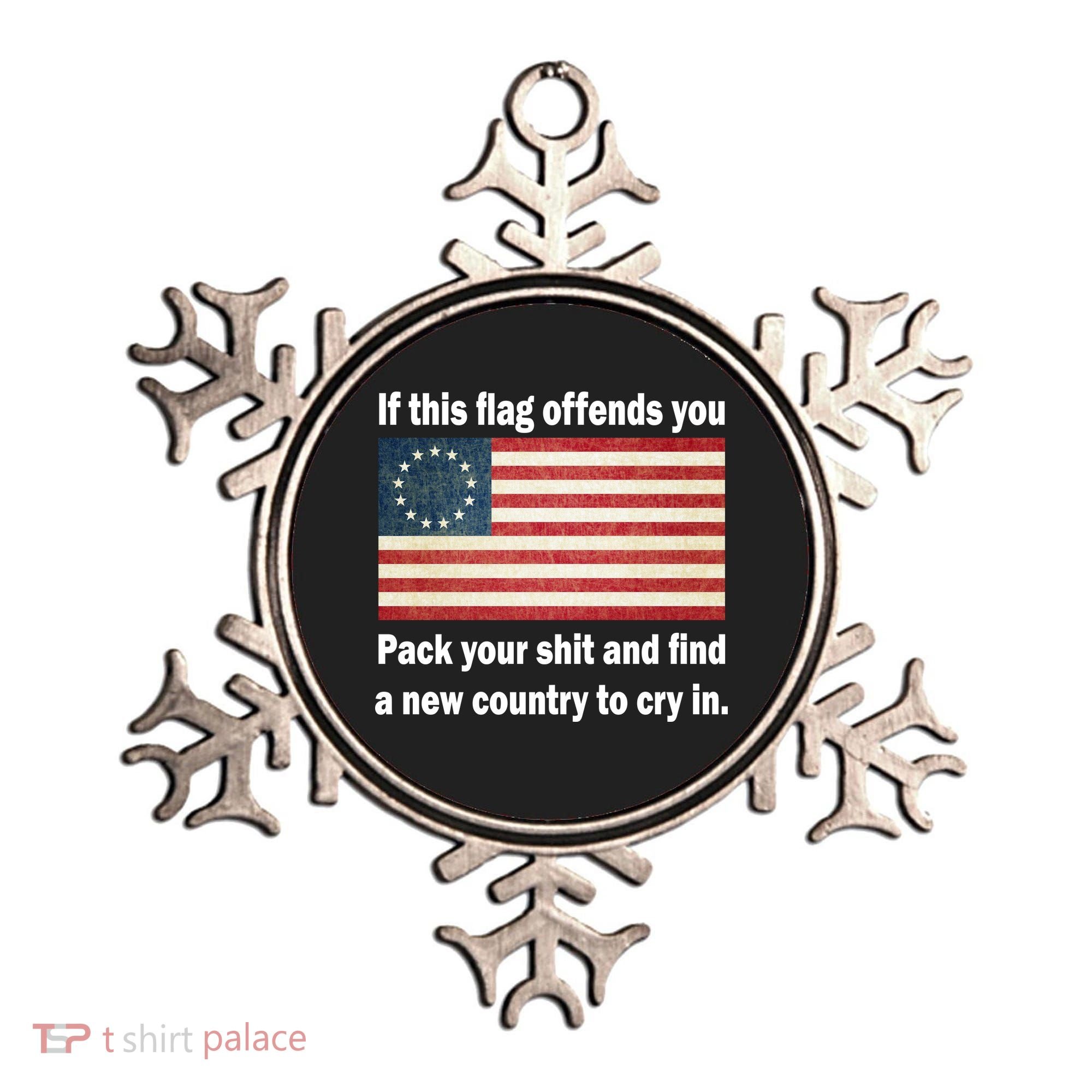 Funny Offensive Betsy Ross Flag Ornament