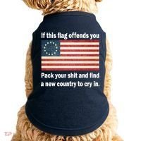 Funny Offensive Betsy Ross Flag Doggie Tank thumb 0
