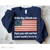 Funny Offensive Betsy Ross Flag Sweatshirt thumb 2