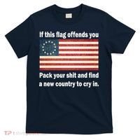 Funny Offensive Betsy Ross Flag T-Shirt thumb 0