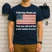 Funny Offensive Betsy Ross Flag T-Shirt thumb 6