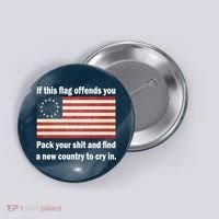 Funny Offensive Betsy Ross Flag Button thumb 0