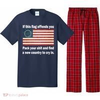 Funny Offensive Betsy Ross Flag Pajama Set thumb 0