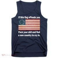 Funny Offensive Betsy Ross Flag Tank Top thumb 0