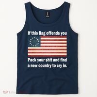 Funny Offensive Betsy Ross Flag Tank Top thumb 2
