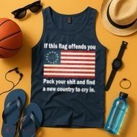 Funny Offensive Betsy Ross Flag Tank Top thumb 4