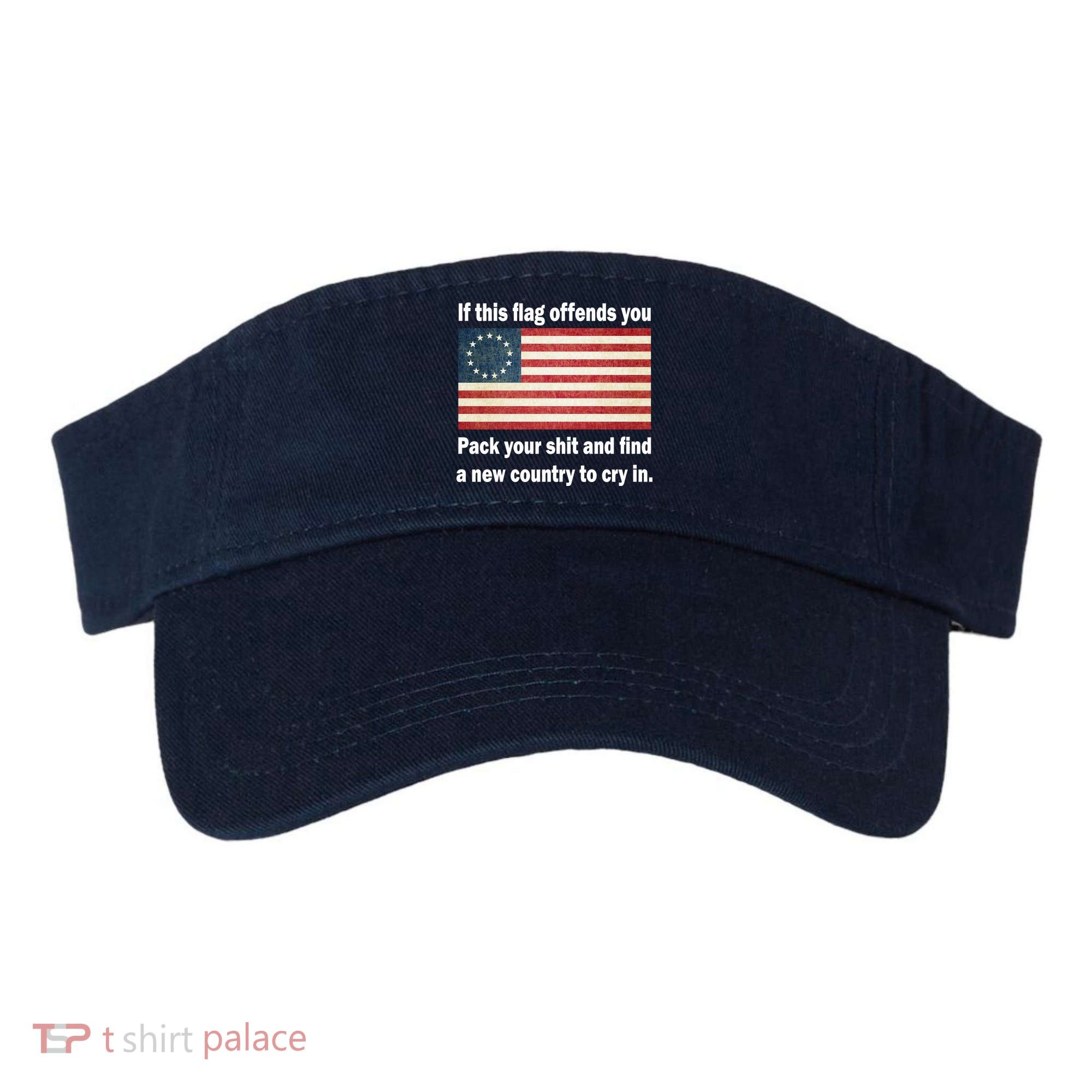 Funny Offensive Betsy Ross Flag Visor