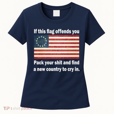 Funny Offensive Betsy Ross Flag Women's T-Shirt