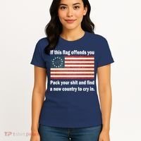 Funny Offensive Betsy Ross Flag Women's T-Shirt thumb 4