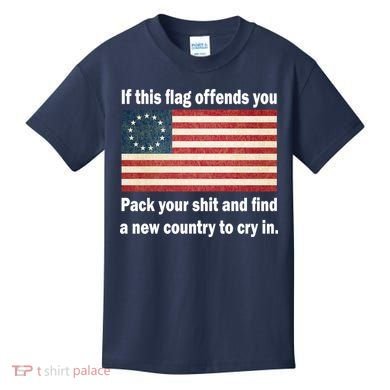 Funny Offensive Betsy Ross Flag Kids T-Shirt