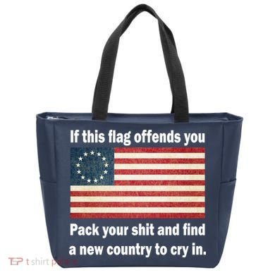 Funny Offensive Betsy Ross Flag Tote Bag