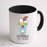 Funny Offensive Stop Staring At My Cock Coffee Mug thumb 1