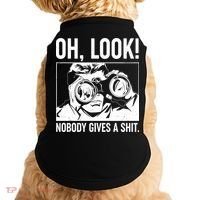 Funny Oh Look Nobody Gives A Shit Doggie Tank thumb 0
