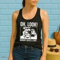 Funny Oh Look Nobody Gives A Shit Women's Tank Top thumb 2