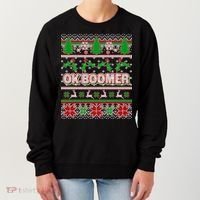 Funny OK Boomer Ugly Christmas Women's Sweatshirt thumb 0