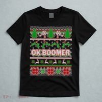 Funny OK Boomer Ugly Christmas T-Shirt thumb 5