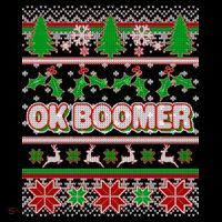 Funny OK Boomer Ugly Christmas Coffee Mug thumb 5