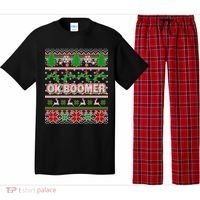 Funny OK Boomer Ugly Christmas Pajama Set thumb 0