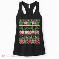 Funny OK Boomer Ugly Christmas Women's Tank Top thumb 0