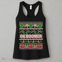 Funny OK Boomer Ugly Christmas Women's Tank Top thumb 3