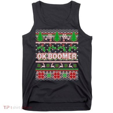 Funny OK Boomer Ugly Christmas Tank Top