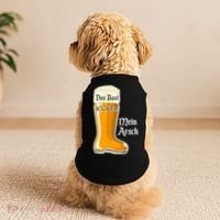 Funny Oktoberfest Das Boot Kicked Mein Arsch Doggie Tank thumb 2
