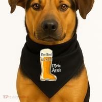 Funny Oktoberfest Das Boot Kicked Mein Arsch USA-Made Doggie Bandana thumb 1