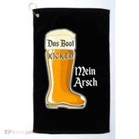 Funny Oktoberfest Das Boot Kicked Mein Arsch Golf Towel thumb 0
