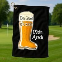 Funny Oktoberfest Das Boot Kicked Mein Arsch Golf Towel thumb 1
