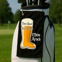 Funny Oktoberfest Das Boot Kicked Mein Arsch Golf Towel thumb 2