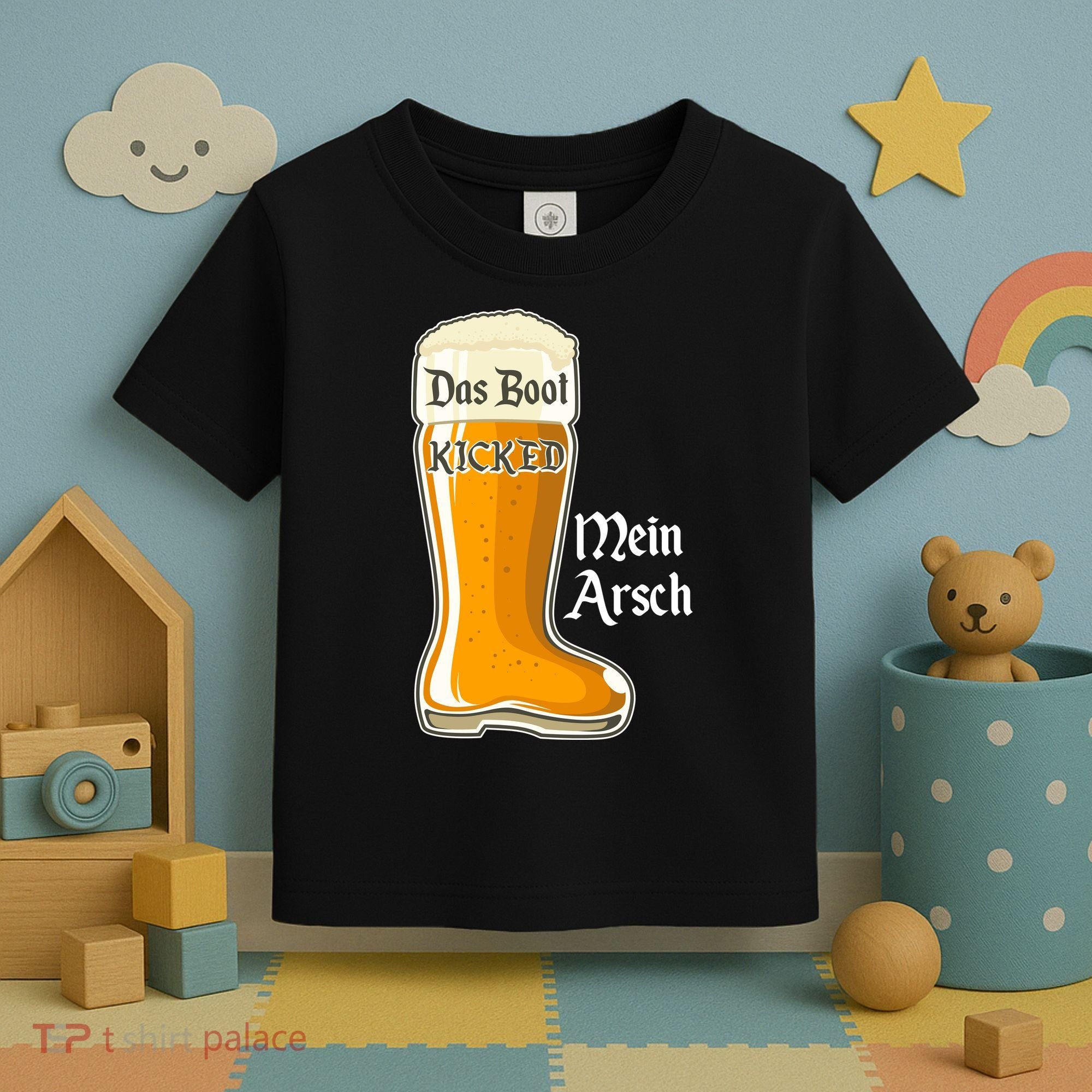 Funny Oktoberfest Das Boot Kicked Mein Arsch Toddler T-Shirt